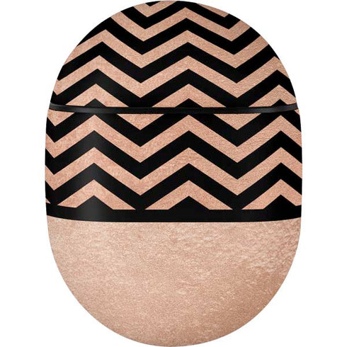 Rose Gold Chevron Split Google Pixel Buds Skin